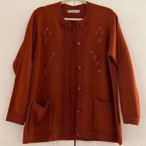 Maria Elena - Vintage Cardigan Sweater - Large